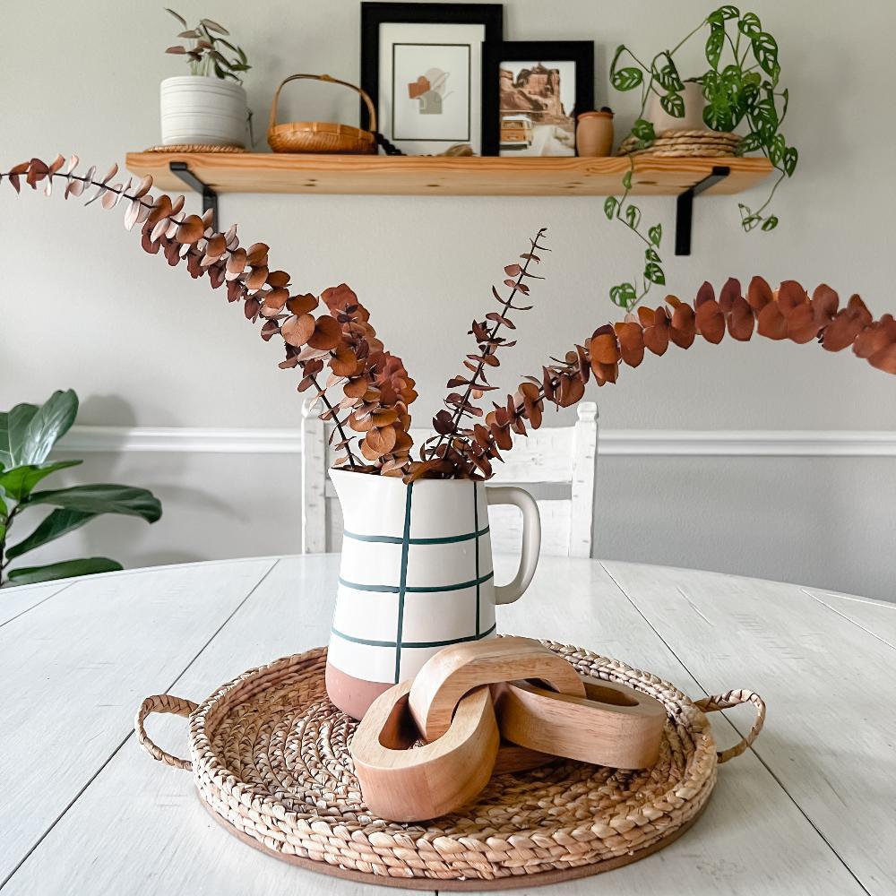 Wood Chain Link in Natural - Deco Azul