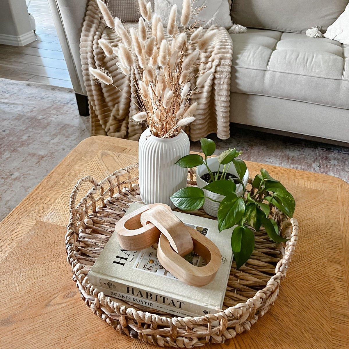Wood Chain Link in Natural - Deco Azul