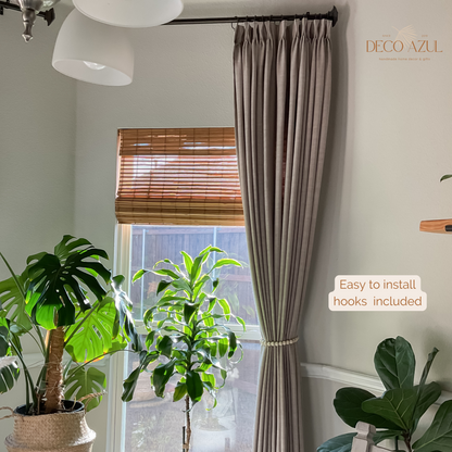 wooden curtain tiebacks